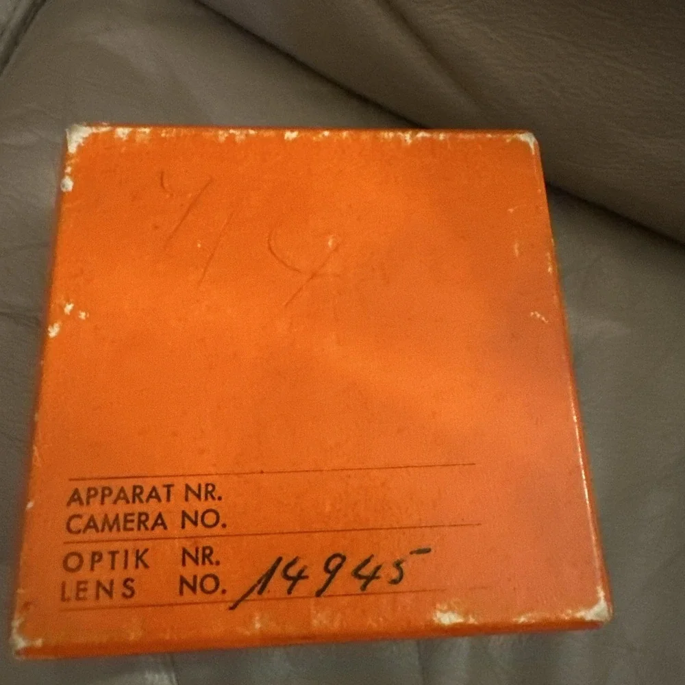 Empty Box for Agfa Color-Ambion 35mm f/4‎ Lens Ambi Silette Germany Vintage